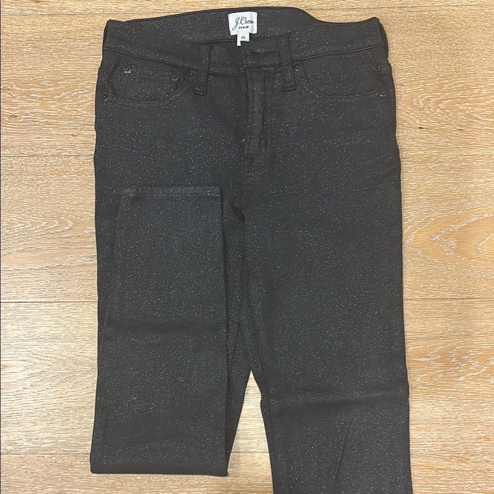 Black Glitter Jeans